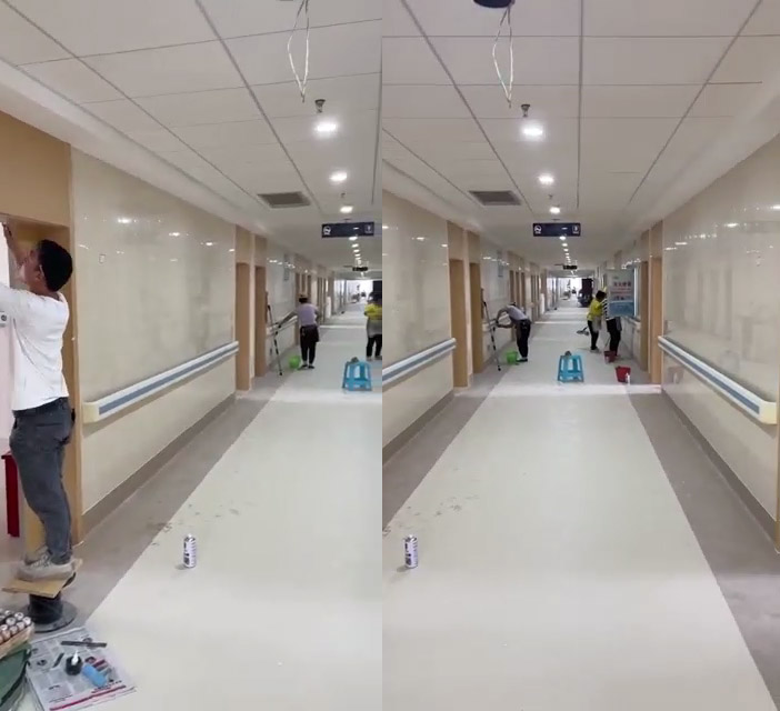 云南紅河蒙自市人民醫(yī)院安裝森森醫(yī)院門 工匠精神助力舒適環(huán)境大大提升